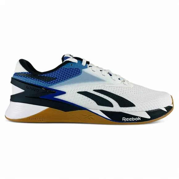 Reebok Nano X3 Mismatched White Green Blue Men's Training Shoes HP6076