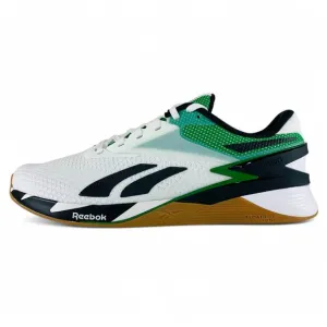 Reebok Nano X3 Mismatched White Green Blue Men's Training Shoes HP6076