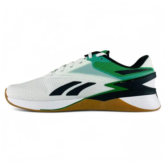 Reebok Nano X3 Mismatched White Green Blue Men's Training Shoes HP6076