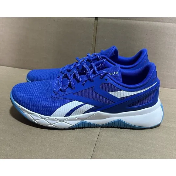 Reebok Nanoflex TR Court (FX1564) Men's Blue/White Training Shoes Sz 11.5