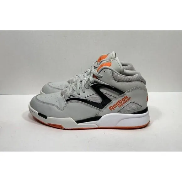 Reebok Pump Omni Lite Steel Black Orange White Men’s Size 11.5 M42973 Shoes