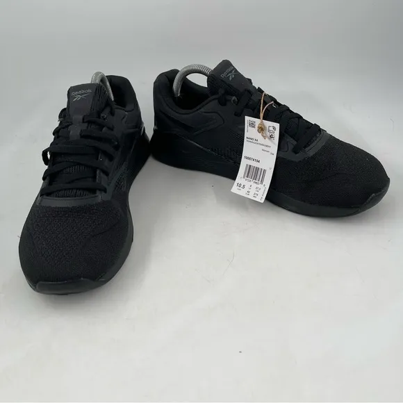 Reebok Women’s Nano X4 Training- SZ 10.5 -Triple Black Low Top Lace-Up Shoes