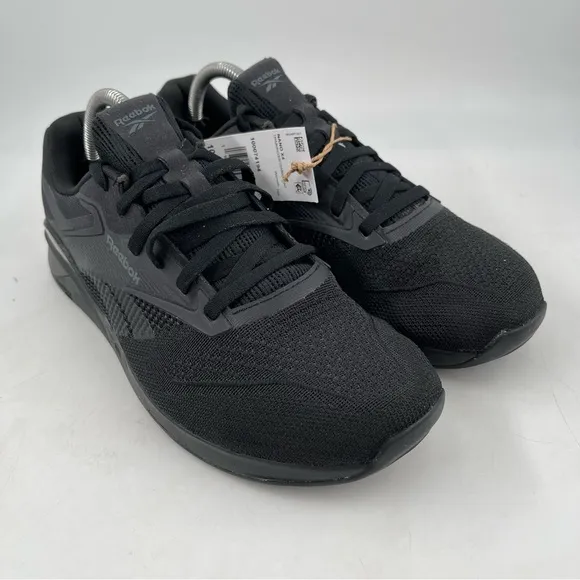 Reebok Women’s Nano X4 Training- SZ 10.5 -Triple Black Low Top Lace-Up Shoes