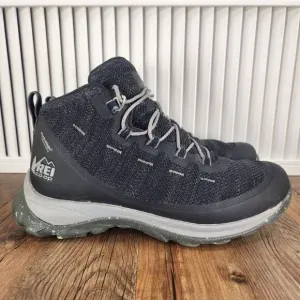 REI Co-Op Flash Hiking Boots Mens Sz 9 Black Granite Hydrowall Waterproof Lugged