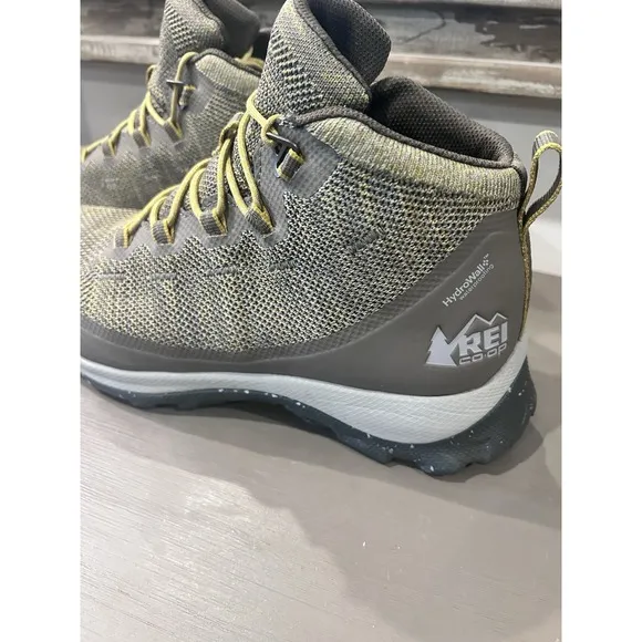REI Co-Op Flash Mid Hiking Boots Mens Size 10 Green Waterproof Trail Shoes