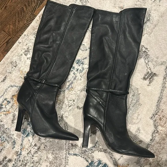 Reiss Caitlin leather knee tall women boots size 40 (fits 9 or 9 1/2)
