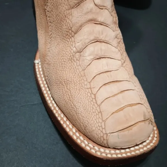 Resistol Ranch By Lucchese Women's Ostrich Boots Size 6.5 B*** READ⬇️
