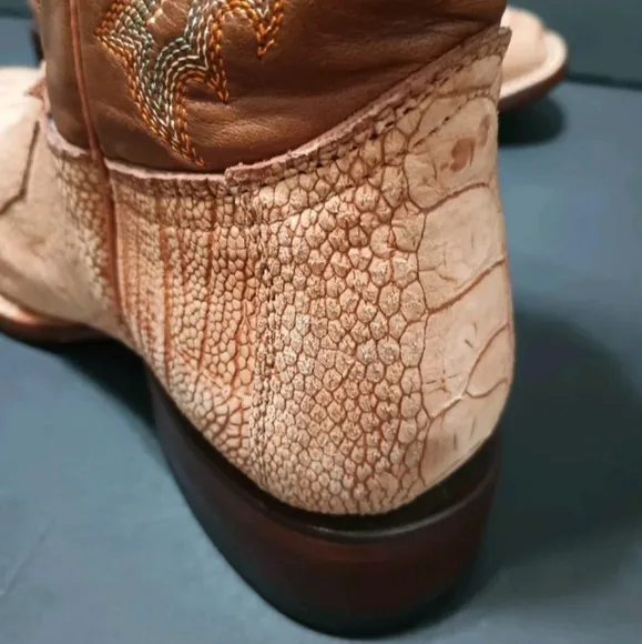 Resistol Ranch By Lucchese Women's Ostrich Boots Size 6.5 B*** READ⬇️
