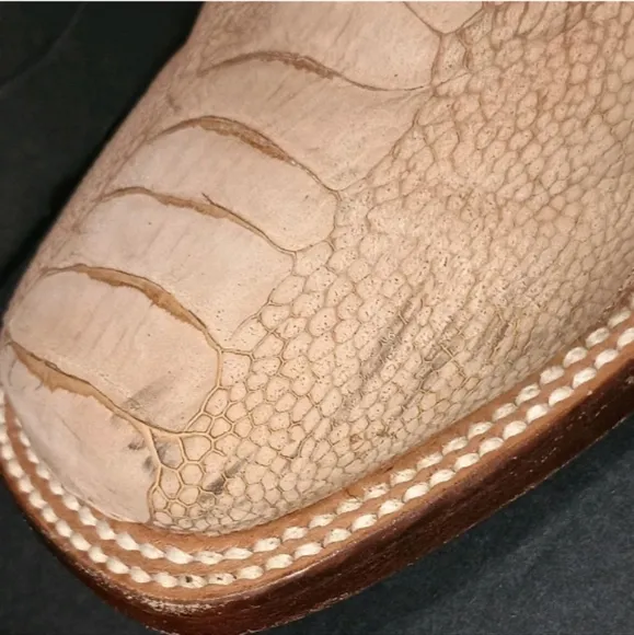 Resistol Ranch By Lucchese Women's Ostrich Boots Size 6.5 B*** READ⬇️