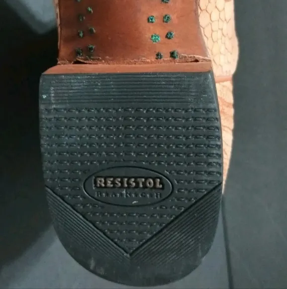 Resistol Ranch By Lucchese Women's Ostrich Boots Size 6.5 B*** READ⬇️