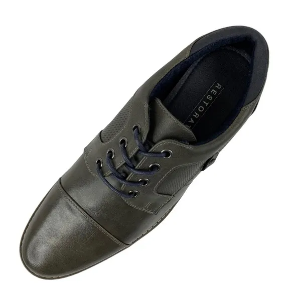 Restoration Men’s Justin Lace Up Cap Toe Oxford Shoes