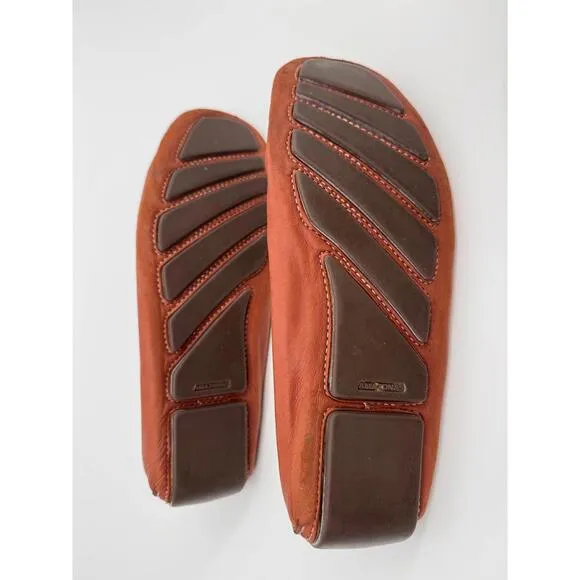 Robert Zur Mens size 11.5 Brown Leather Driver Loafers &amp; Slip Ons Moccasin Shoes