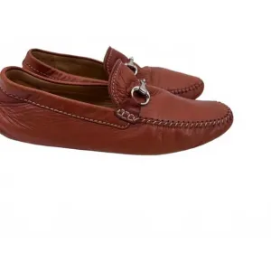 Robert Zur Mens size 11.5 Brown Leather Driver Loafers &amp; Slip Ons Moccasin Shoes