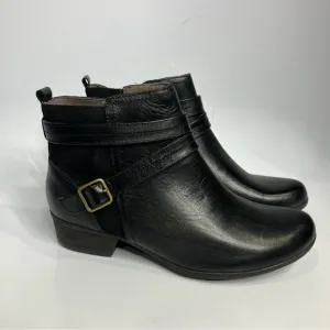 Rockport women’s black leather ankle boots size 9.5