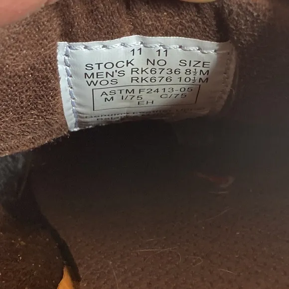 ROCKPORT WORKS RK6736 Sailing Club Steel Toe Boat Shoes, Brown M8.5 W10.5