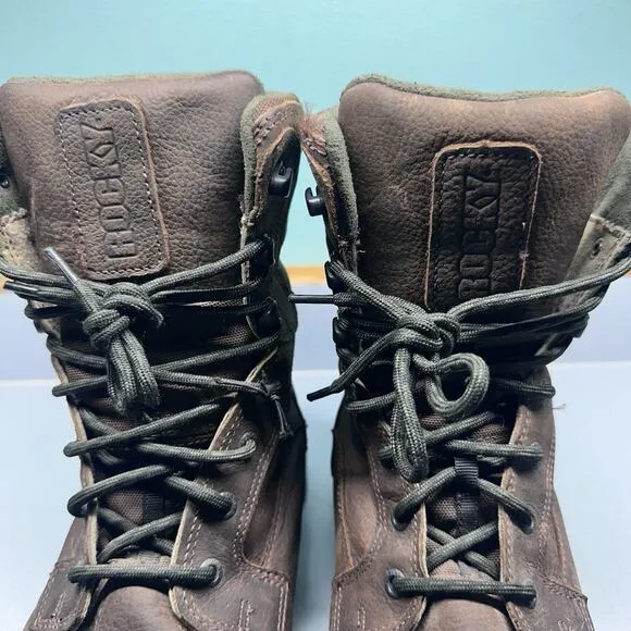 Rocky Men’s Thinsulate Ultra Leather Boots Size 12W RKS0392 Brown 400 Gram