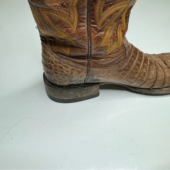 Rod Patrick Caiman Exotic Cowboy Boots Western Sz 11.5 AA