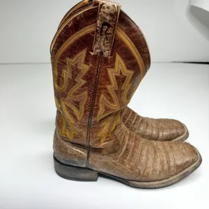 Rod Patrick Caiman Exotic Cowboy Boots Western Sz 11.5 AA