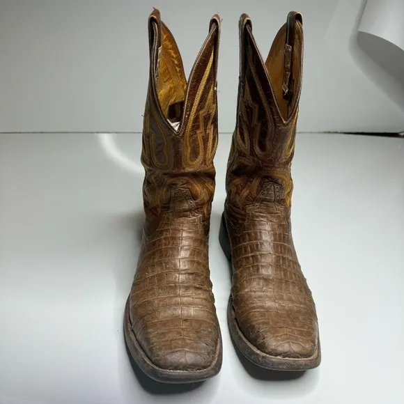 Rod Patrick Caiman Exotic Cowboy Boots Western Sz 11.5 AA