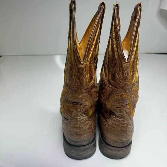 Rod Patrick Caiman Exotic Cowboy Boots Western Sz 11.5 AA