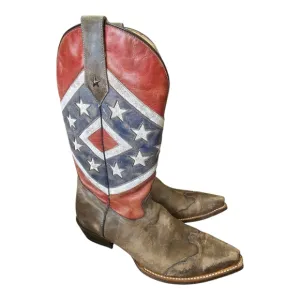 ROPER Men’s Rebel Flag Cowboy Boots - 10 1/2 EE