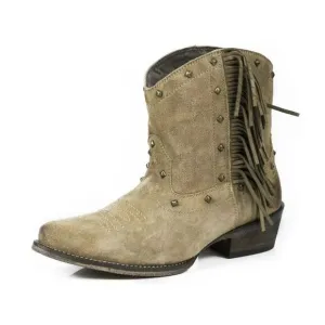 Roper Women’s Western Boots size 8.5 Fringe Studs Embroidery