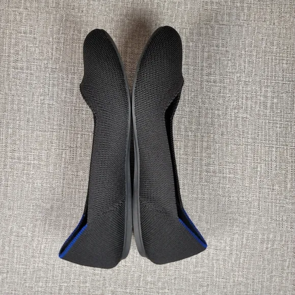 Rothy's Black Flats Round Toe Slip On Shoes Women's Size 7.5 Loafers