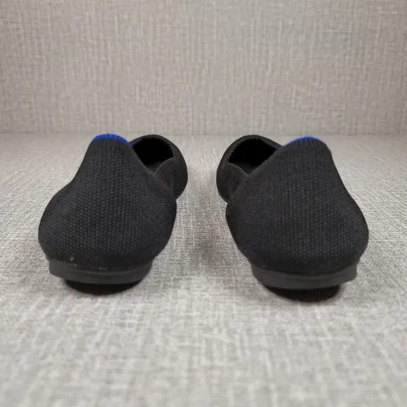 Rothy's Black Flats Round Toe Slip On Shoes Women's Size 7.5 Loafers
