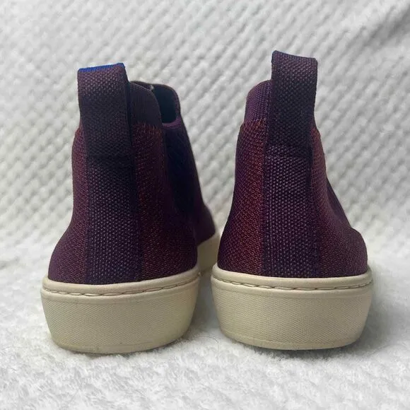 Rothy's - Chelsea Sneaker in Plum Melange -‎ Size 6.5