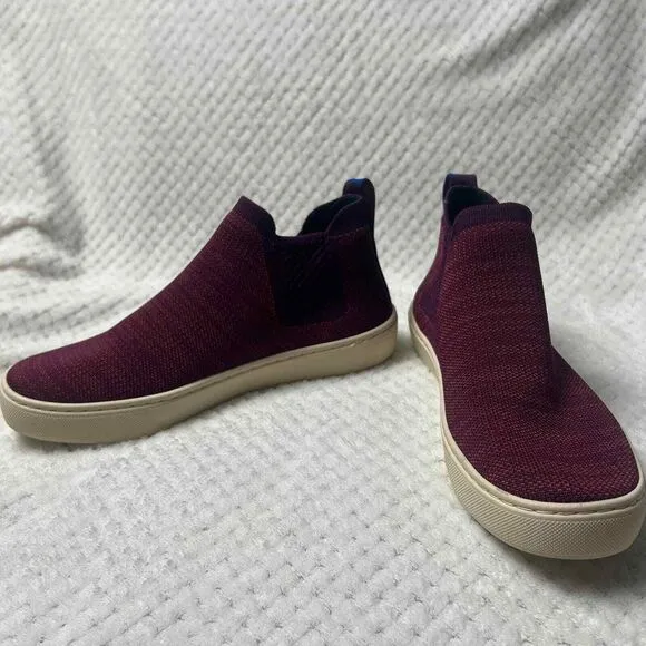 Rothy's - Chelsea Sneaker in Plum Melange -‎ Size 6.5