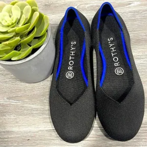 Rothy’s round toe size 8.5 black womans flat shoes