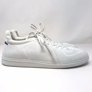 Rothys RS01 Knit Low Top Sneakers Casual Shoes White Men Size 12 Lace Up Wool