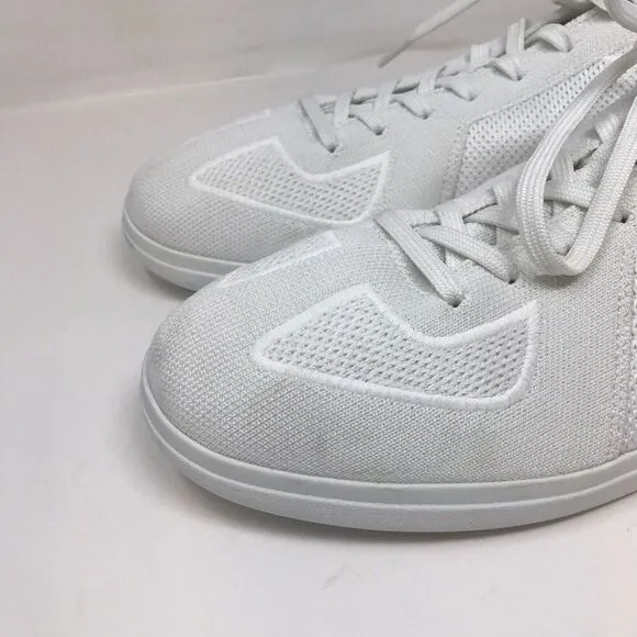 Rothys RS01 Knit Low Top Sneakers Casual Shoes White Men Size 12 Lace Up Wool