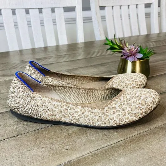 Rothy's The Flat Driftwood Cheetah/leopard Spot Women’s Size 10