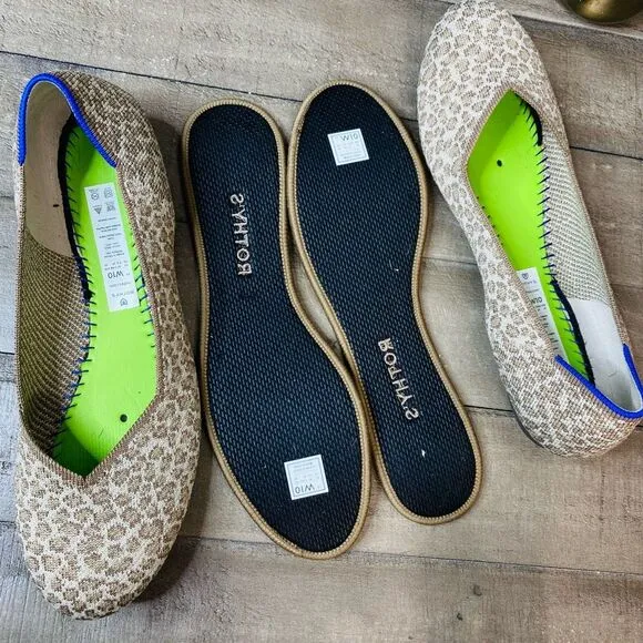 Rothy's The Flat Driftwood Cheetah/leopard Spot Women’s Size 10