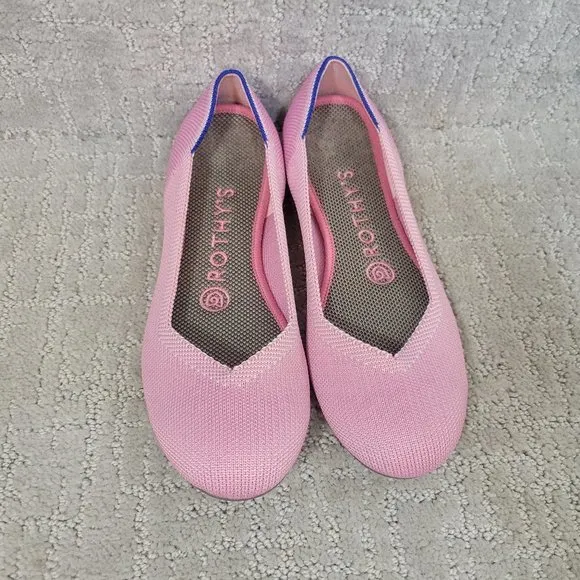 ROTHY’S The Flat Women's Size US 6 Begonia Pink Round Toe Slip On Ballet Shoes