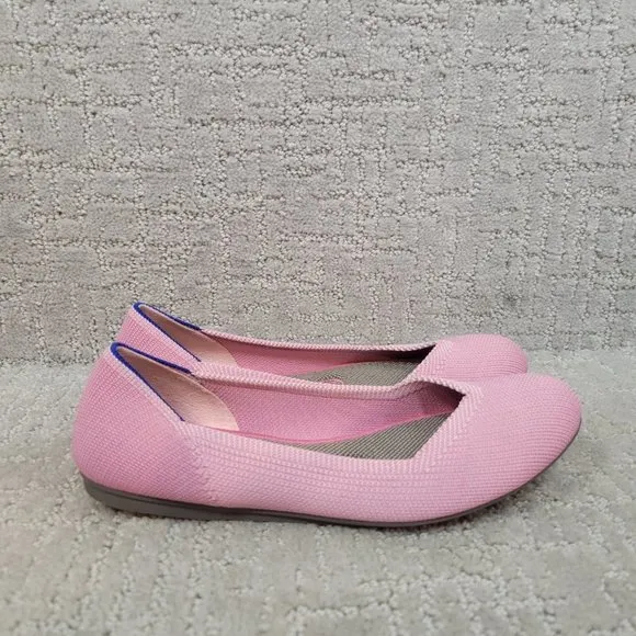 ROTHY’S The Flat Women's Size US 6 Begonia Pink Round Toe Slip On Ballet Shoes