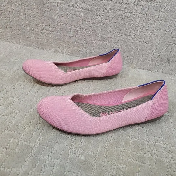 ROTHY’S The Flat Women's Size US 6 Begonia Pink Round Toe Slip On Ballet Shoes
