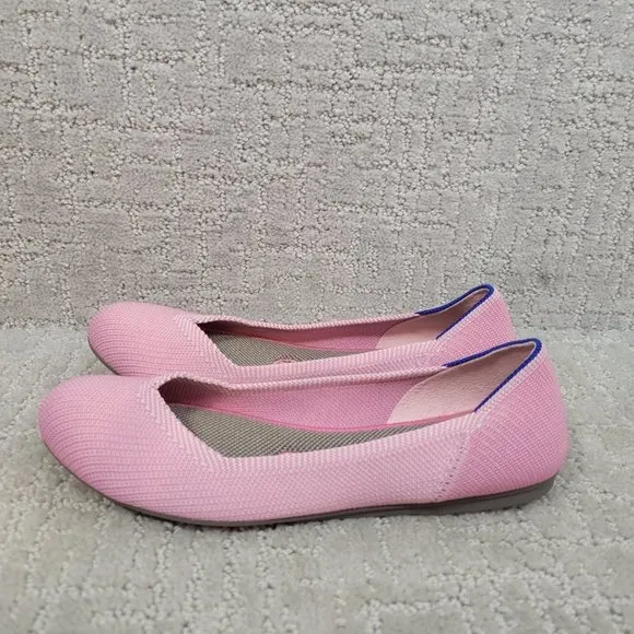 ROTHY’S The Flat Women's Size US 6 Begonia Pink Round Toe Slip On Ballet Shoes