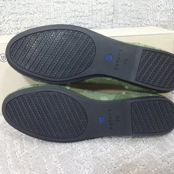 Rothys The Loafer Olive Camo Round Toe Slip On Flat Shoes Womens Multiple Sizes