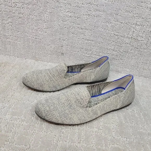 ROTHY'S The Loafer Women's Size US 7 Taupe Heather Round Toe Slip On Flat Shoes