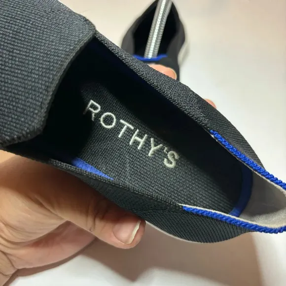 Rothy's The Original Slip-On Shoes Size 9 Black Women’s Casual Shoes