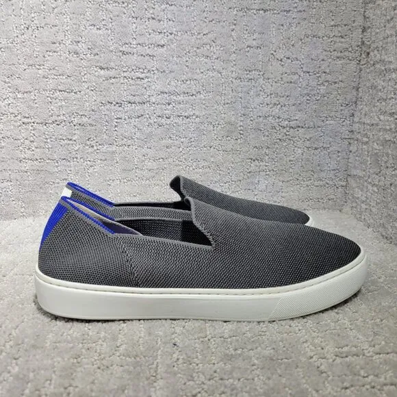 Rothy's The Original Sneaker Womens Size US 9.5 Steel Gray Low Top Slip On Shoes