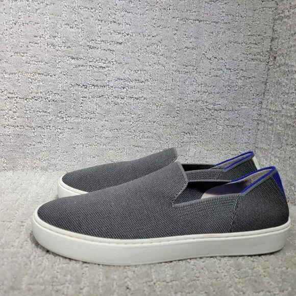 Rothy's The Original Sneaker Womens Size US 9.5 Steel Gray Low Top Slip On Shoes