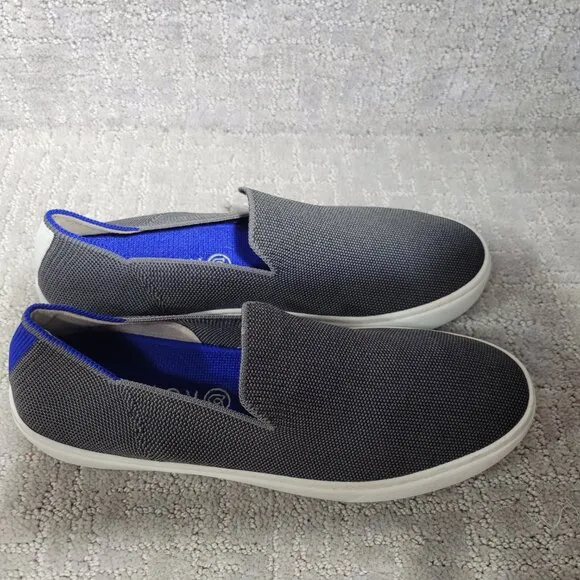 Rothy's The Original Sneaker Womens Size US 9.5 Steel Gray Low Top Slip On Shoes