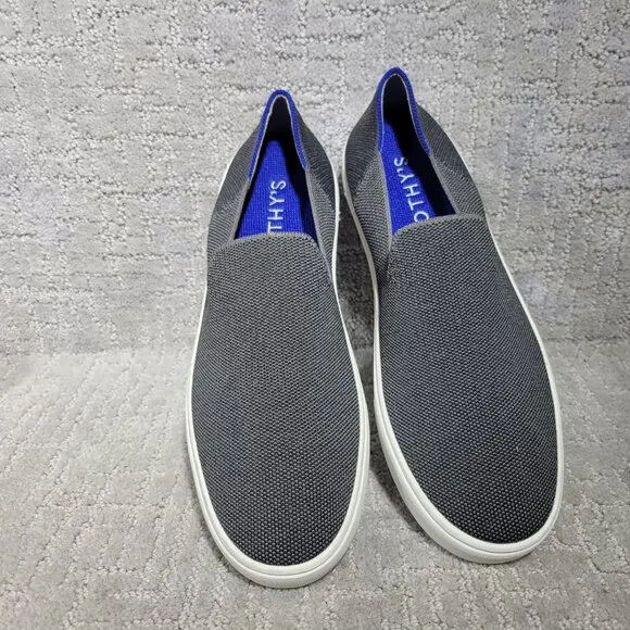 Rothy's The Original Sneaker Womens Size US 9.5 Steel Gray Low Top Slip On Shoes