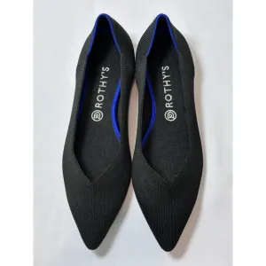 Rothy's The Point Women's Size US 11.5 Black Pointed Toe Flat Slip on Shoes