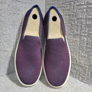 Rothy's The Sneaker Women’s Size 8.5 US Fig Python Purple Slip On Flat Shoes