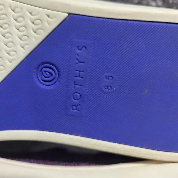 Rothy's The Sneaker Women’s Size 8.5 US Fig Python Purple Slip On Flat Shoes