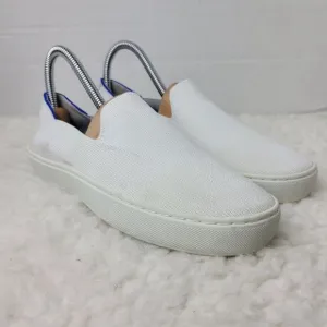 Rothys The Sneaker Womens Slip On Size 7 White Blue Black Shoes